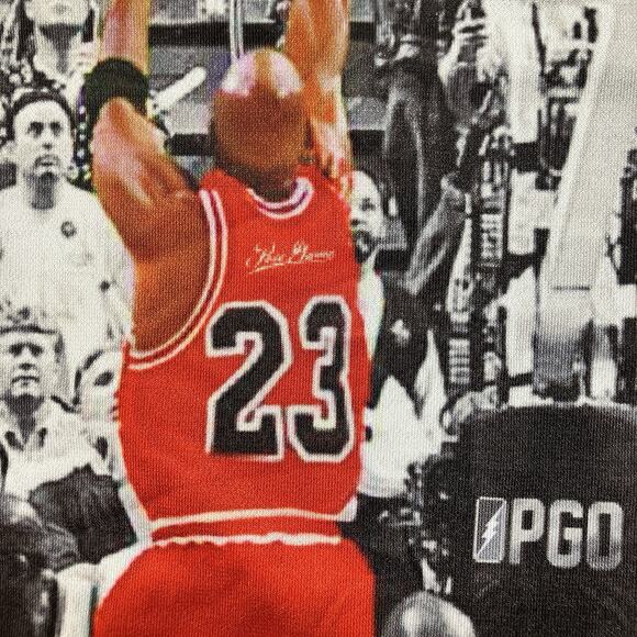 Michael Jordan Chicago Bulls The Last Shot All Over Print VTG T-Shirt Size S - Picture 5 of 14